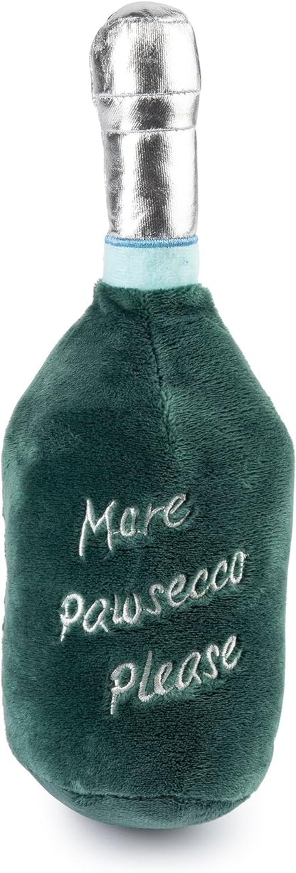 Labarka Pawsecco Plush Dog Toy - Wine-Themed Chew Toy for Dogs