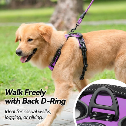 Medium No-Pull Dog Harness with Front Clip and Neck Release Buckle
