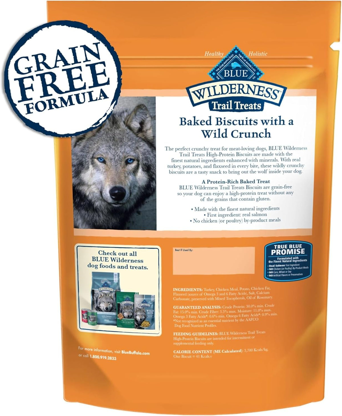 Wilderness Grain-Free Turkey Crunchy Dog Biscuits, 24 oz